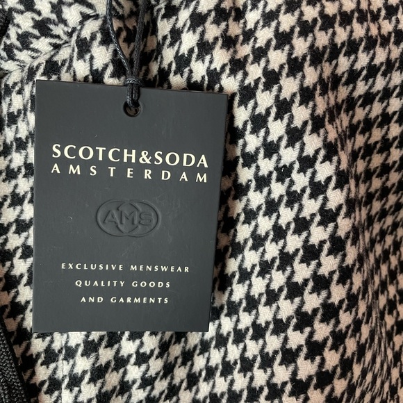 Scotch and soda wool men pants gingham print - Picture 14 of 15